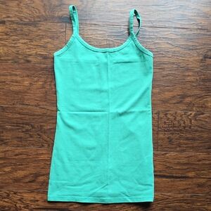 Women’s Green Spaghetti Strap Tank Top